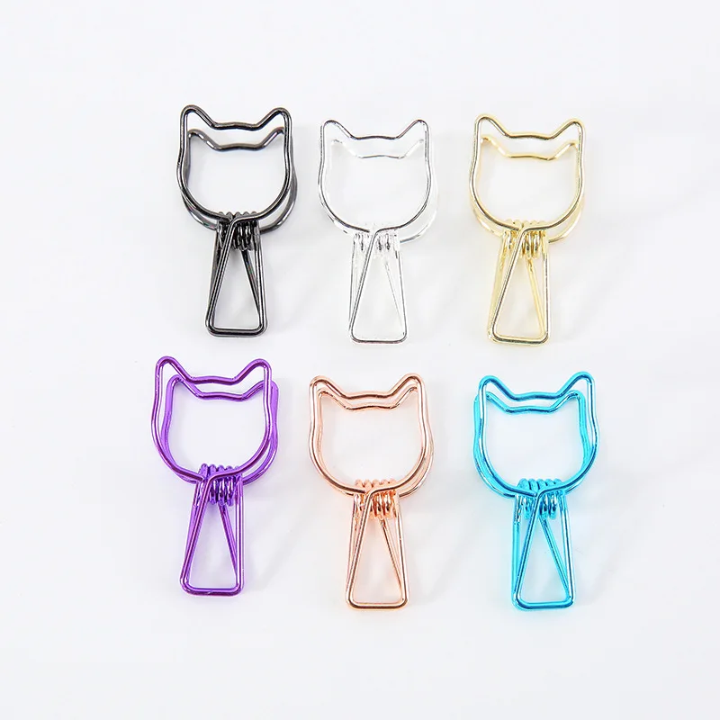 

6pcs/lot Mini Paper Clips Cute Bookmark Office Shool Stationery Student Marking Clip Paper Organizer
