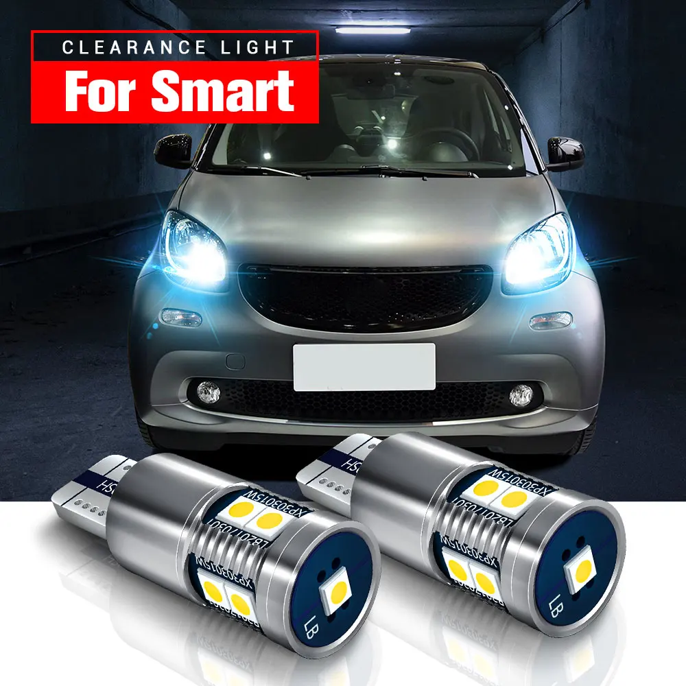 

2x LED Clearance Light Parking Blub W5W T10 2825 Canbus For Smart Fortwo MK1 450 MK2 451 MK3 453 Forfour 454 Roadster 452