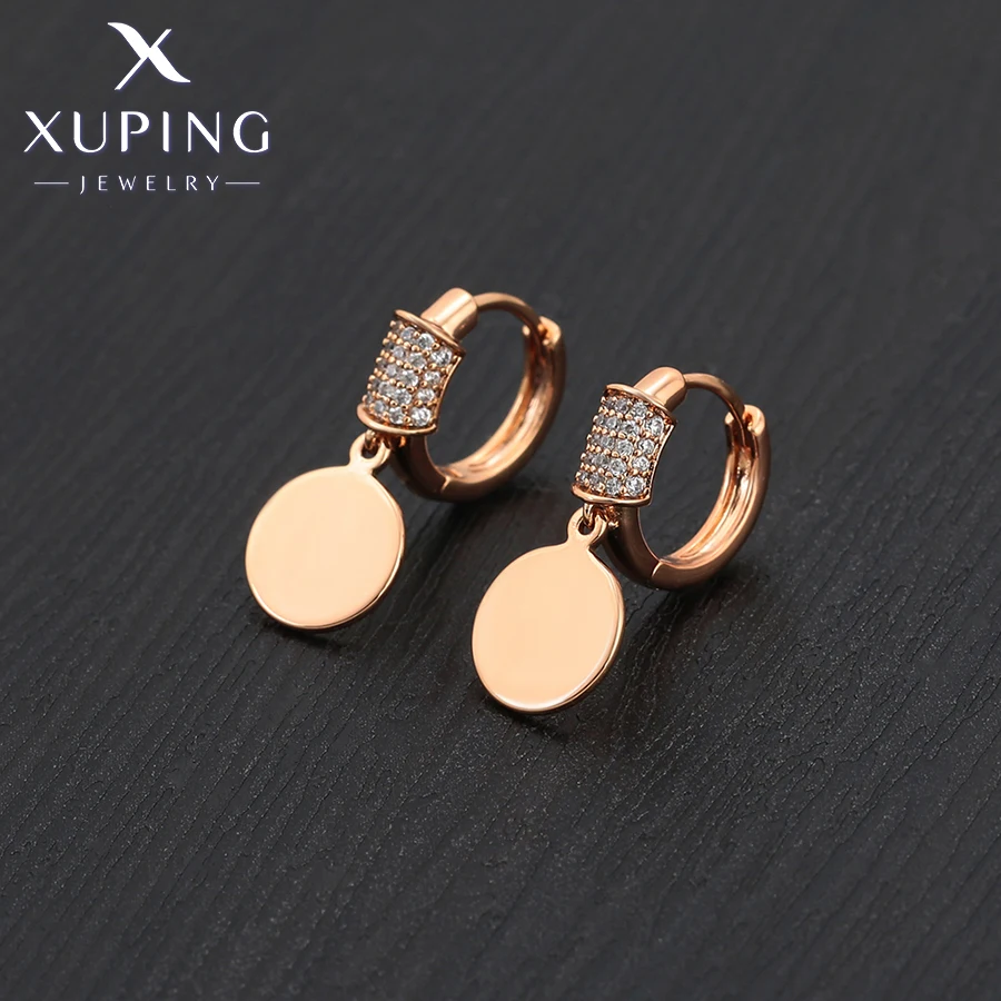Ювелирные изделия Xuping Новое поступление стильные модные серьги золотого цвета