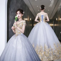 luxury quinceanera dresses lace appliques prom party evening gowns off the shoulder elegant ball gown customize vestidos