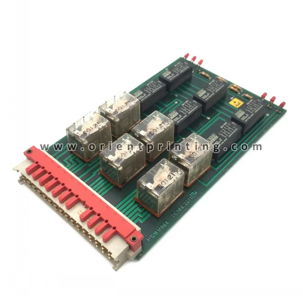 71. 186 3371 печатная плата P. C. B с реле Hdm 1/06.4 CPC1 для печатной машины Heidelberg