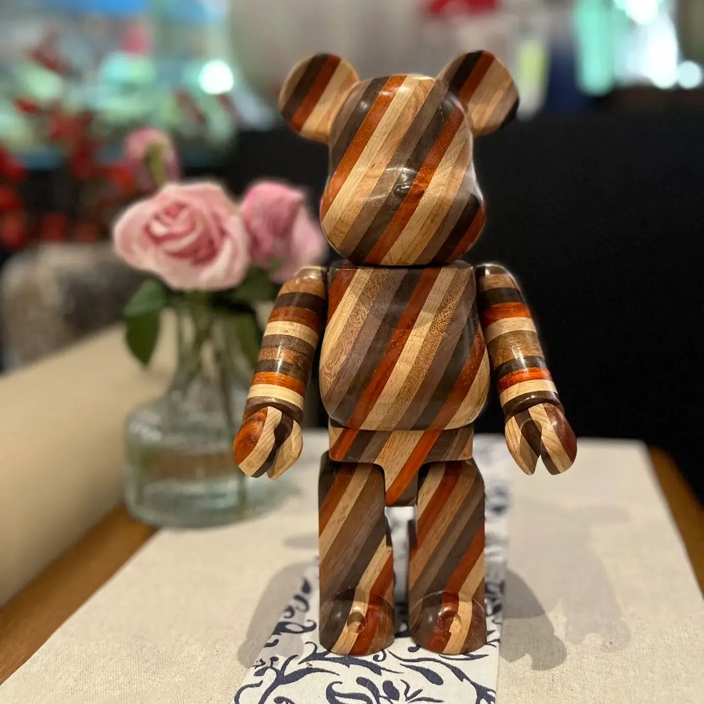 Bearbrick 400% саржа Horizon деревянный медведь высотой 28 см суставы ручной работы можно
