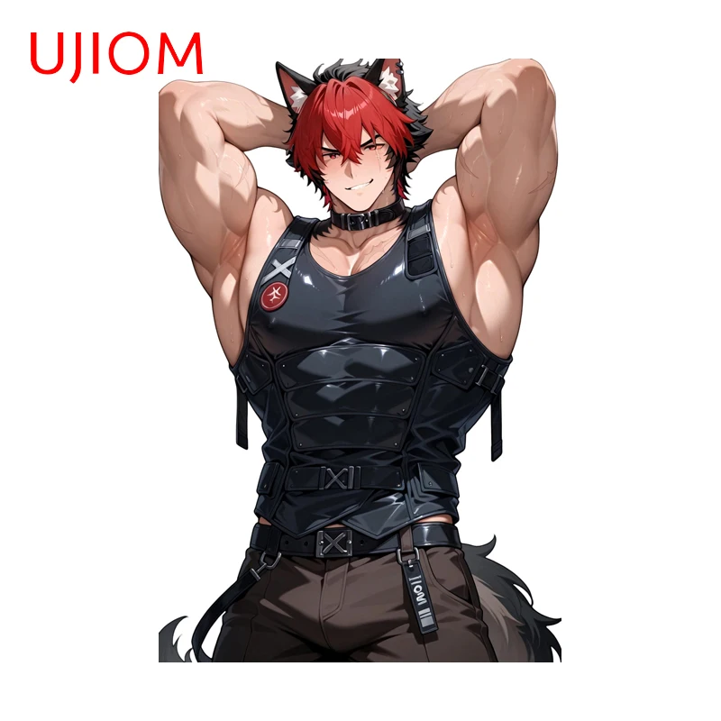 

Наклейки на стену UJIOM Zenless Zone Zero Komano Manato Fanart, фурри-декор для мебели, солнцезащитные ПВХ-наклейки для кухонных шкафов