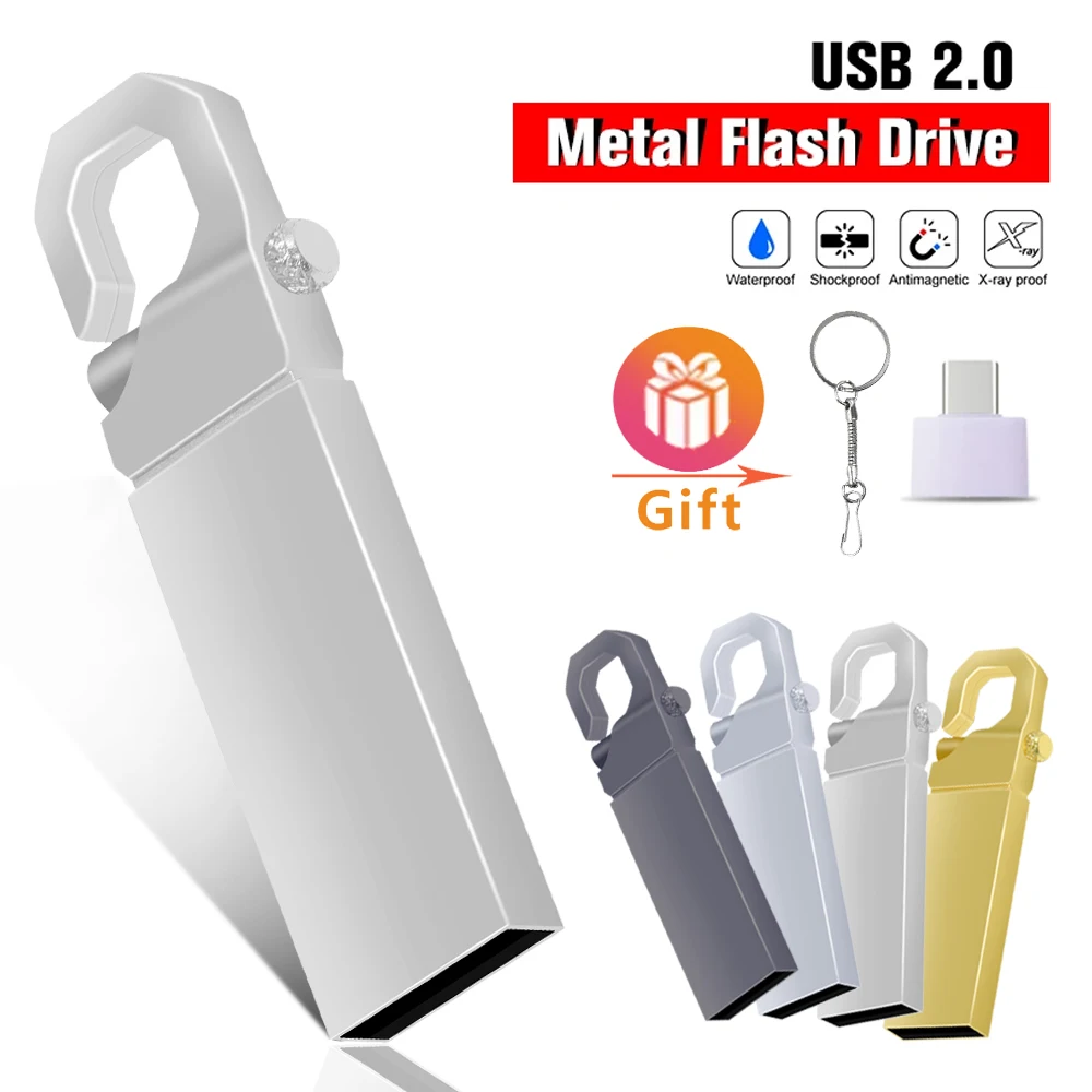 

Creative Keychain USB Flash Drive 64GB Metal Pen Drive 32GB 16GB 8GB 4GB Pendrive USB Memory Stick Waterproof Flash Drive