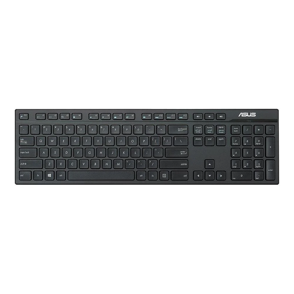 ASUS W2500 Клавиатура и мышь беспроводные радио USB черные клавиши для компьютерной периферии ПК аксессуары Техника электроника