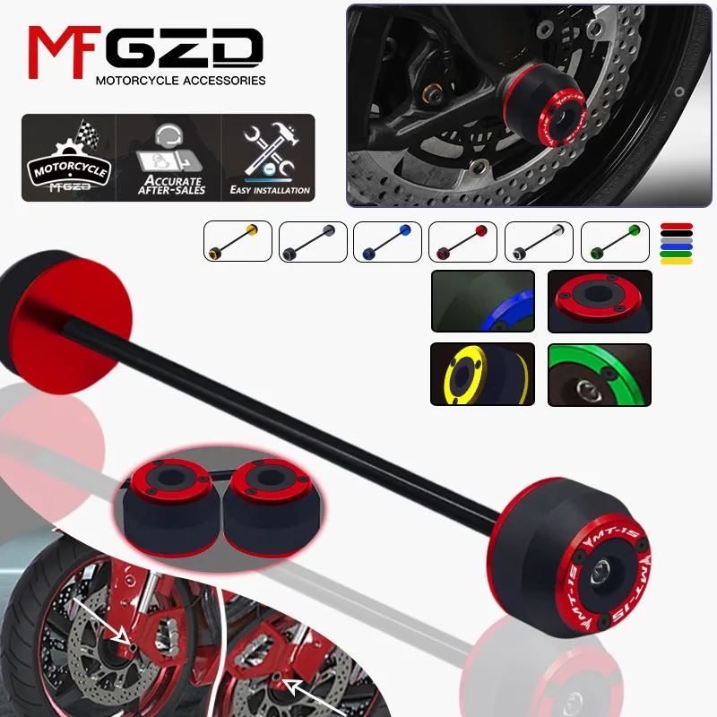 

For YAMAHA MT15 2018 2019 2020 Motorcycle Accessories Front Rear Wheel Fork Slider Axle Crash Protector mt15