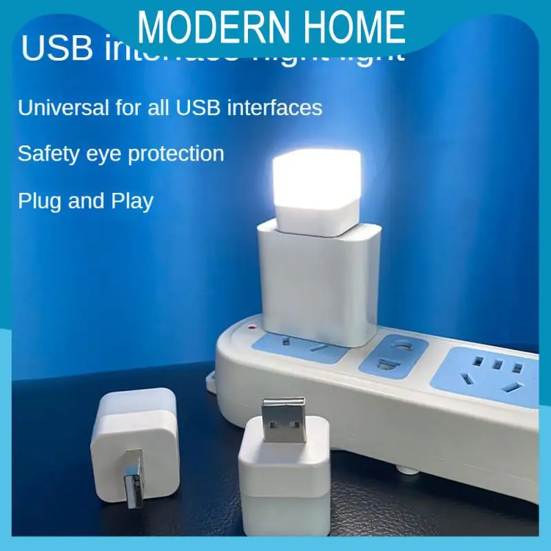 

Householdg Tools Usb Night Light Computer Small Reading Light 2.5x3.6cm Eye Protection Mini Table Lamp Lighting Tool Night Light