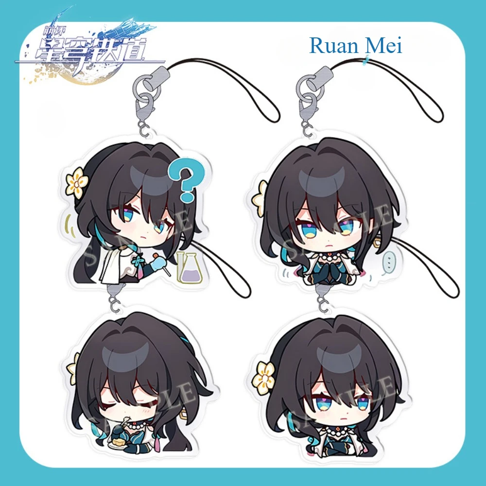 Игра Honkai: Star Rail Ruan Mei акриловый брелок с героями мультфильмов цепочка для телефона