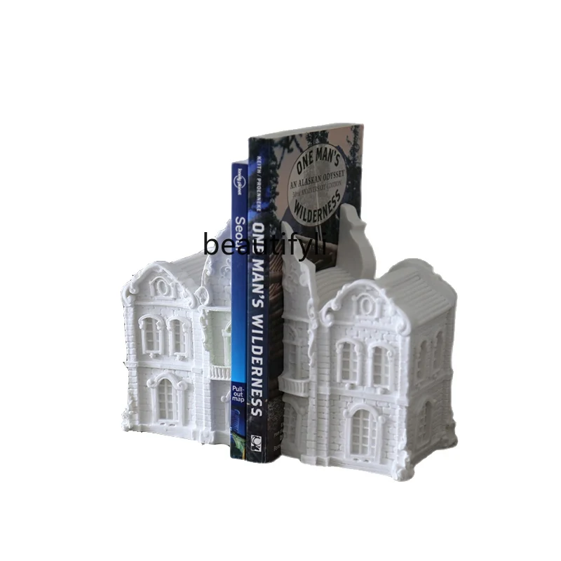 

Скандинавский белый креативный архитектурный замок yj, Книжная книжка, Книжная книжка, Книжная стойка, украшение для Кабинета