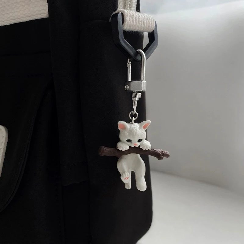 Автомобильный брелок с милым котенком милый мультяшный котом на удачу рюкзак