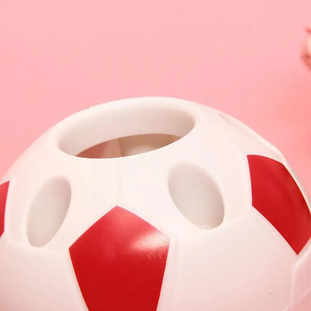 

Football Pen Holder Plastic Durable Desktop Supplies Multifunctional Storage Pencil Storage Stationery Box Rack Of J4d5