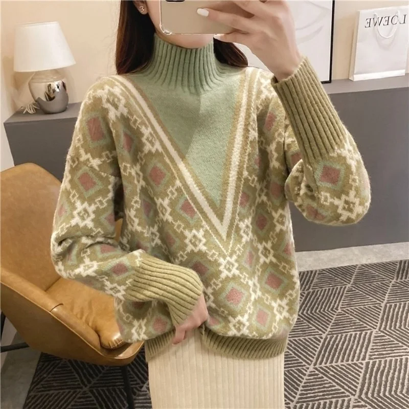 

Cheap wholesale 2021 spring auyumn winyer new fashion casual warm nice women fluffy sweater woman female OL BAy3012