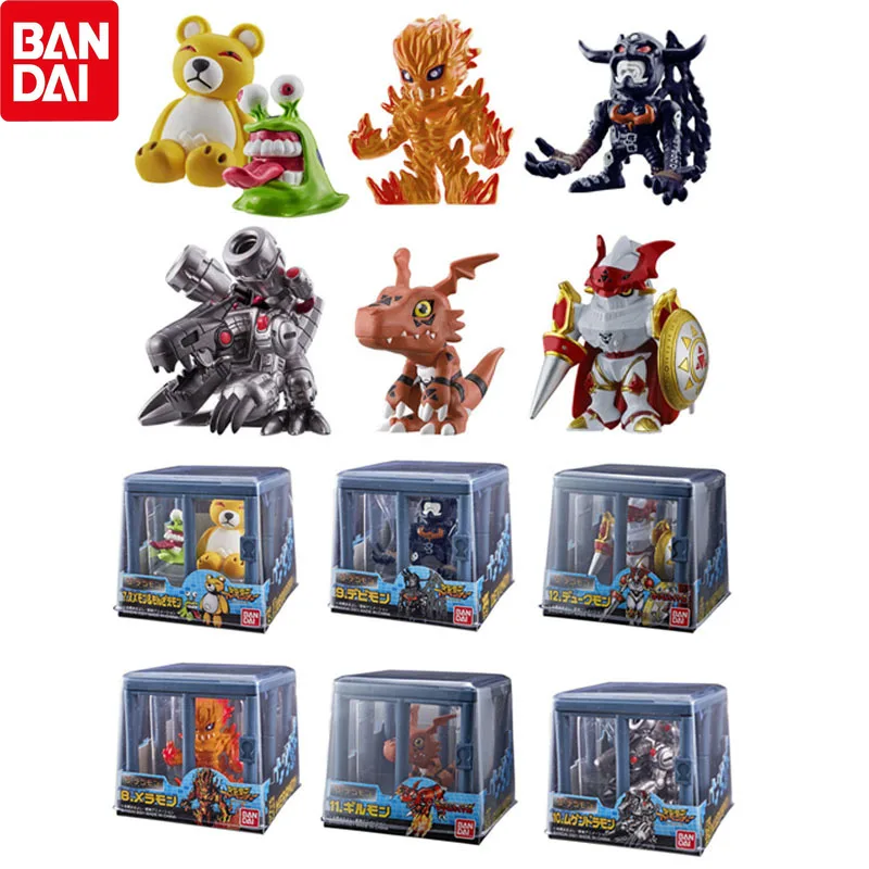 

Bandai Genuine Candy Toy Digimon Anime Figure Dukemon Devidramon Collectible 2 Shokugan Guilmon Figures Kids Toys Gift Model