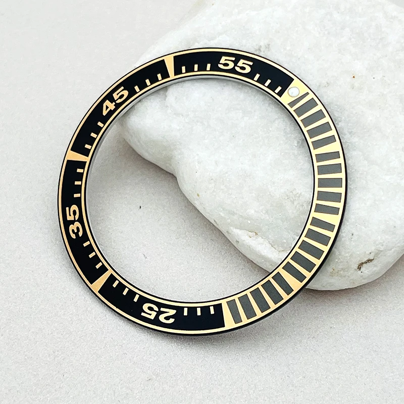 Mod 41mm Metal Watch Bezel Insert Ring Inner Diameter 32mm Fits Seiko Prospex Series New Samurai Men's Watch Cases Repair Parts