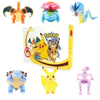 12kinds genuine pokemon box set pocket monster pokeball deformation toys pikachu charizard mewtwo anime figure model free ship