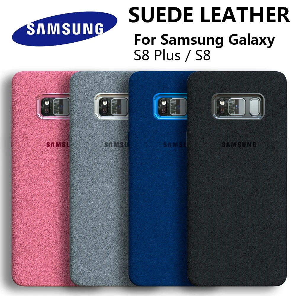 100% Оригинальный чехол для Samsung S8 Galaxy S8 Plus S8 + замшевый кожаный чехол Премиум Защитный чехол 4 цвета G9550