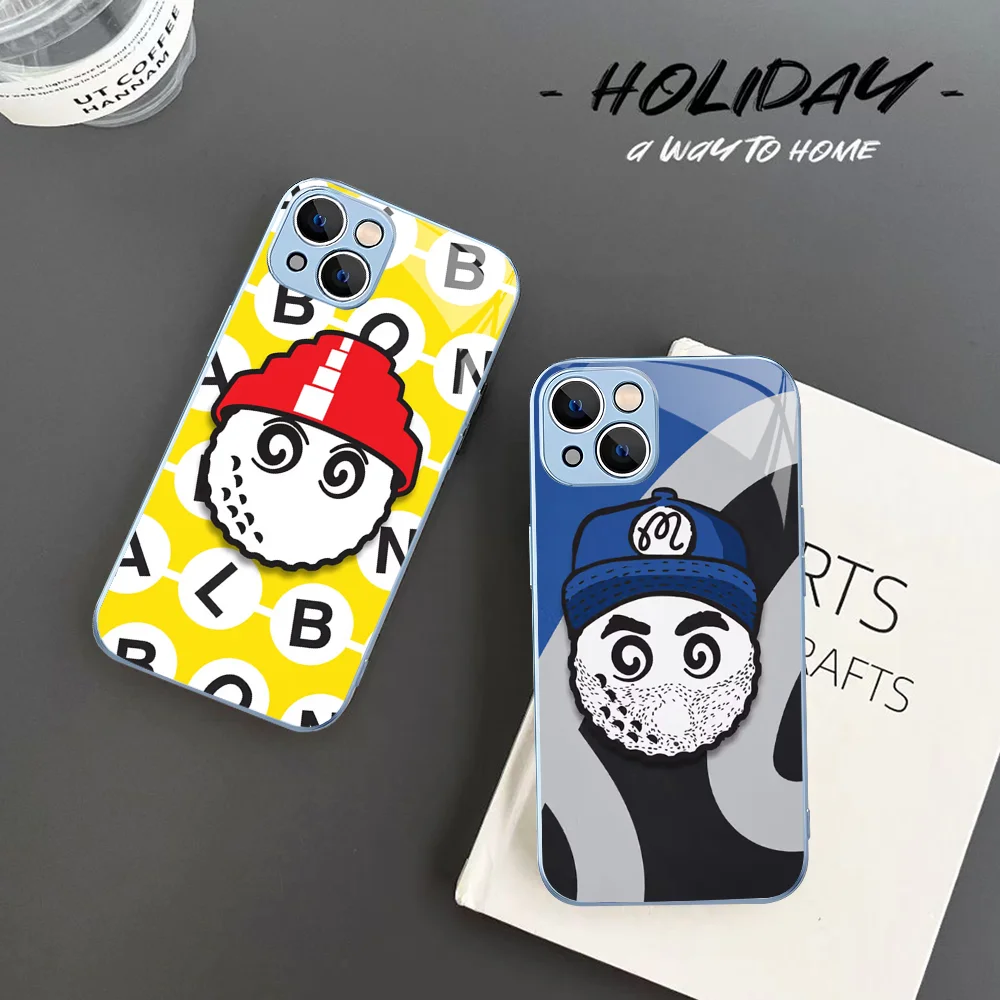 Golf Style Design-M-Malbons Phone Case Tempered Glass For Iphone 14 13 12 11 Pro Mini XS MAX 14Plus X XR Fundas