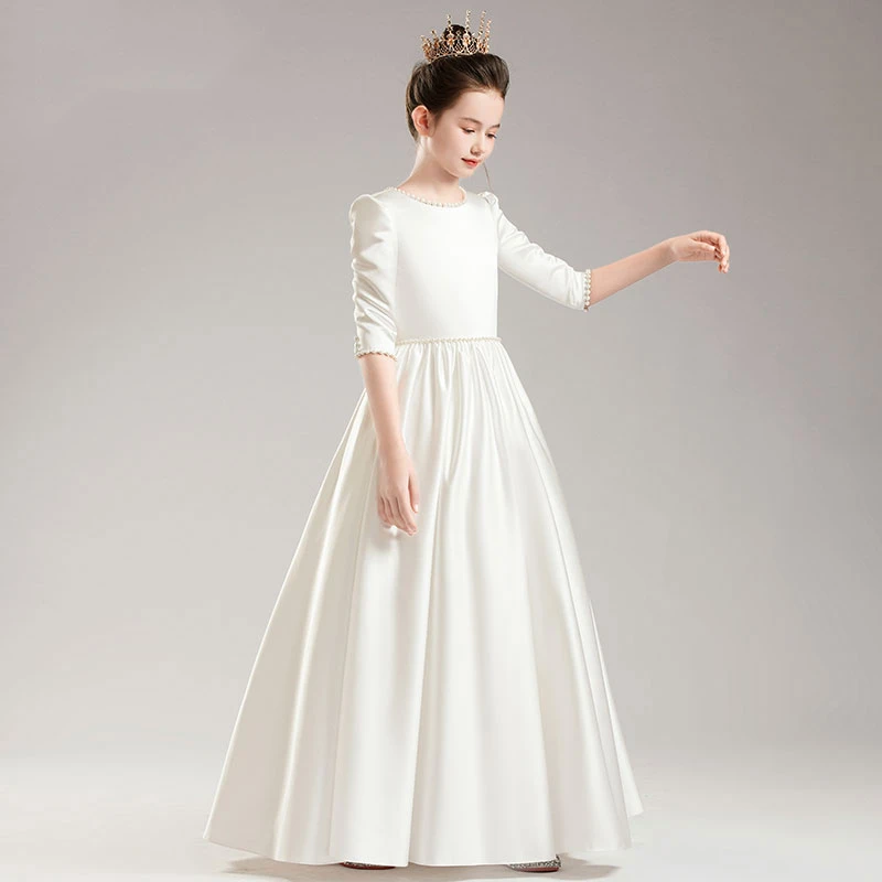 

Flower Girl Dress Children's Princess Skirt Female Model Catwalk Piano Performance Clothes Small Host New 2023