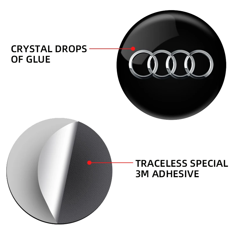 2 шт. защитные наклейки на замочную скважину автомобиля эмблема для Audi A3 A4 A5 A6 A7 A8 S3