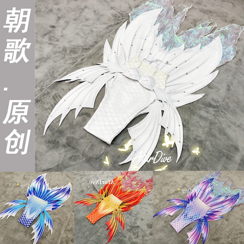 

Aturdive professional Mermaid fishtail aquarium show Sequin fishtail mahina silicone fins