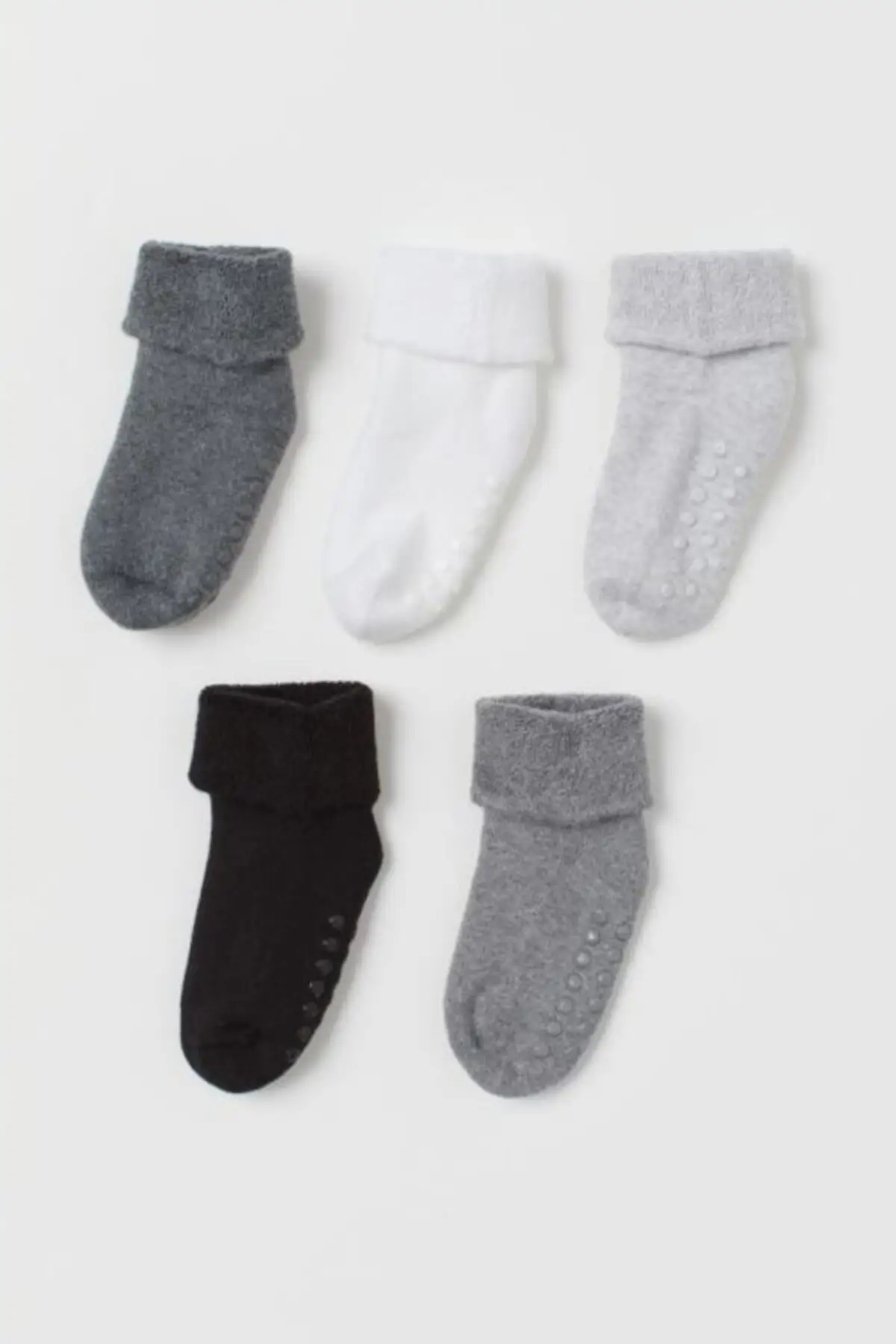 

5'li Nonskid Terry Kids Socks Daily Cotton Home socks anti Slip Mat belt Black