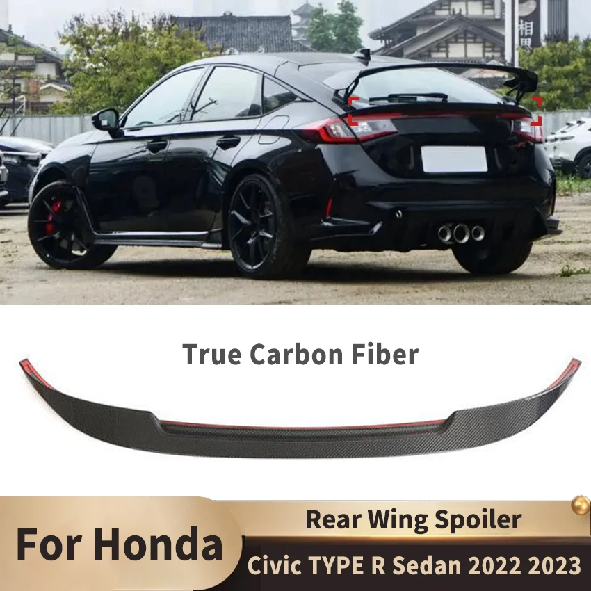 Автомобильные задние крылья спойлер багажника для Honda Civic TYPE R Sedan 2022 2023 крышка