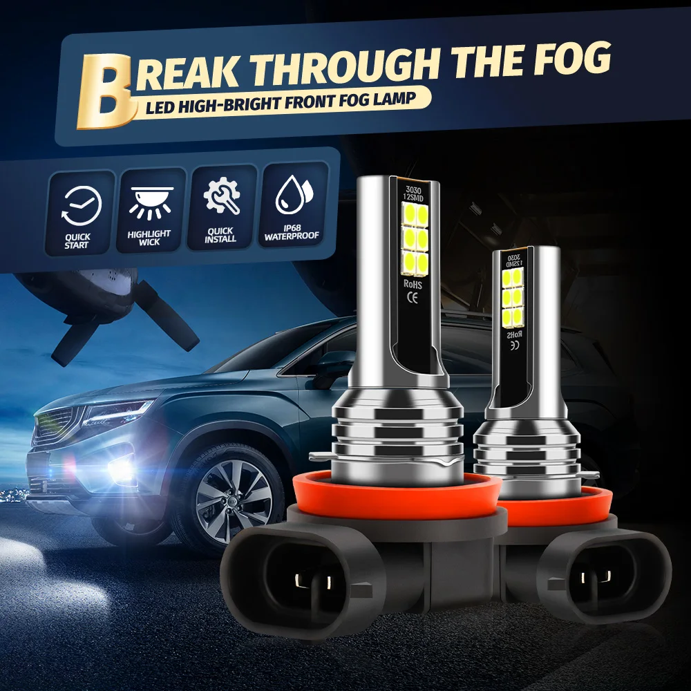 Лампы для передних фар автомобильные H7 12 В H11 6000 К Kia CEED 2018 2019 2020 2021 2022 2023