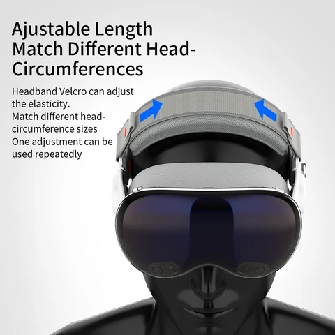 Для повязок на голову Vision Pro, удобный регулируемый ремешок на голову, уменьшает распределение давления на голову, декомпрессионная повязка на голову, аксессуары