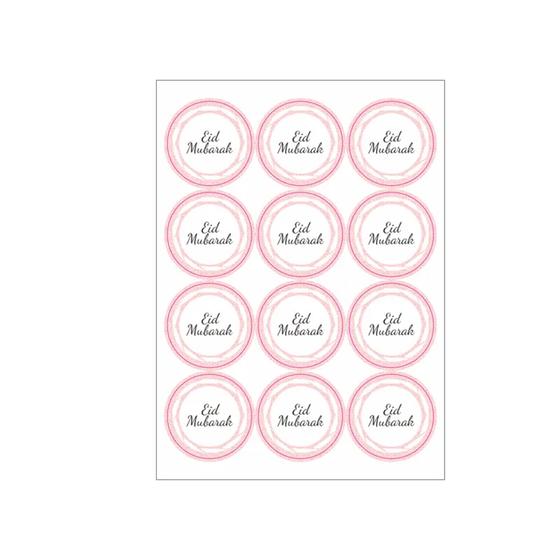 

120pcs/Lot Ramadan EID Mubarak Decorations Paper Sticker Gift Lable Seal Sticker Islamic Muslim Eid Al-fitr Decoration Supplies