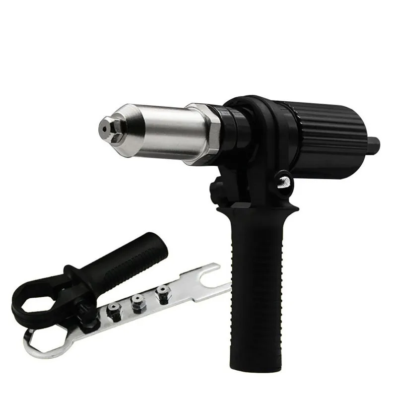 

Electric Rivet Nut Gun Machine Drill Adapter Riveting Tool With 2.4mm 3.2mm 4.0mm 4.8mm Rivet Head Riveter Insert Nut Tools