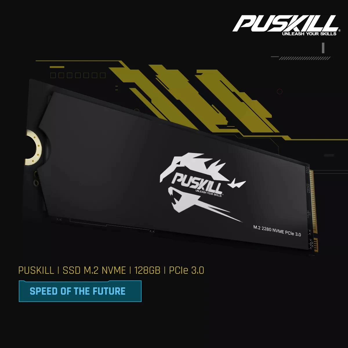 PUSKILL M.2 SSD Внутренний Твердотельный Накопитель NVME — Интерфейс PCIe 3.0x4 TLC NAND Flash Для
