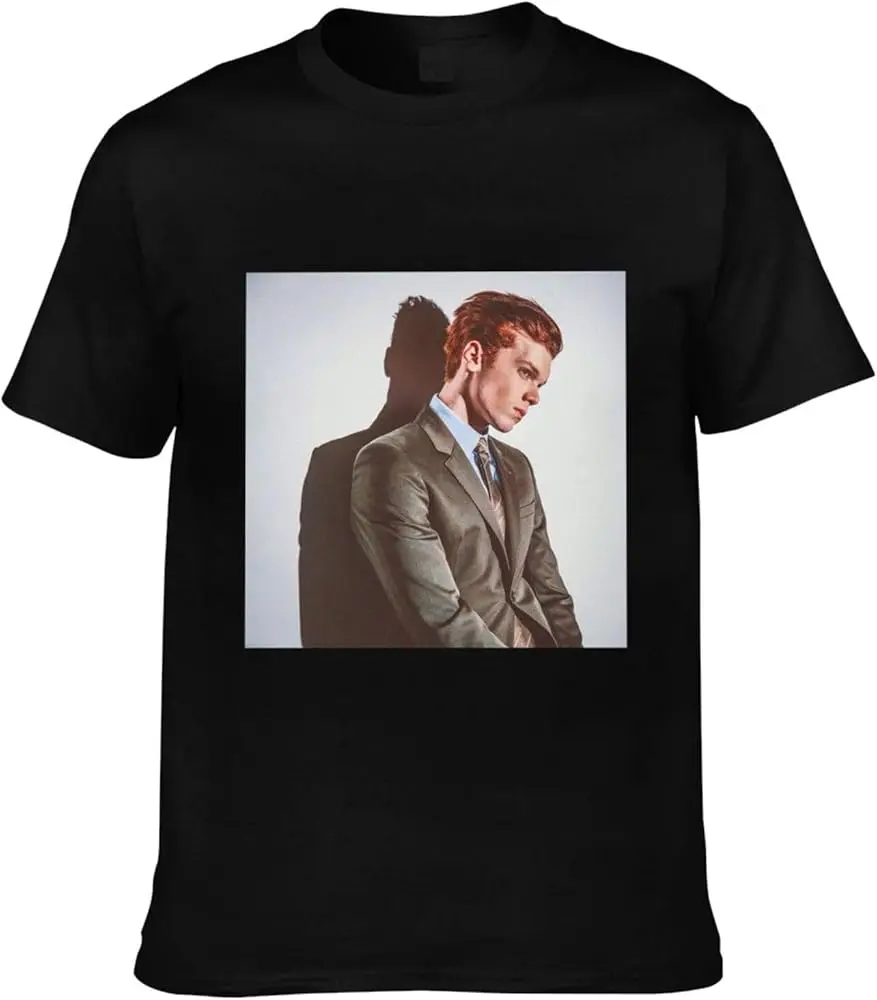 Фото Футболка Cameron Monaghan с коротким рукавом, 100% хлопок, женская футболка №1