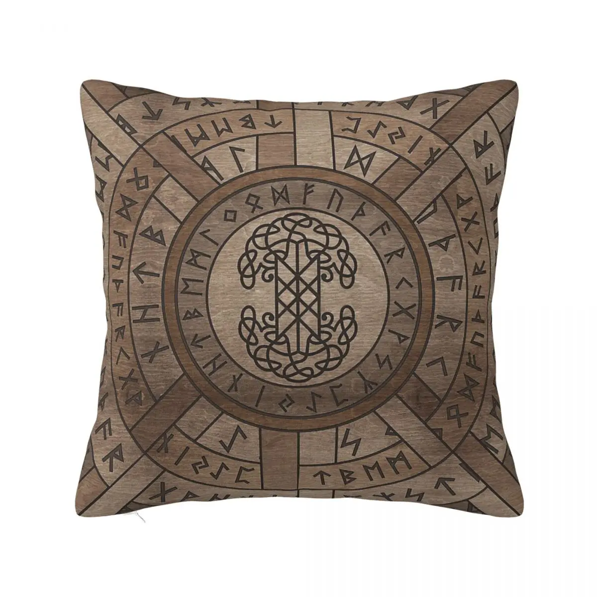 Web Of Wyrd The Matrix Of Fate And Tree Of Life vikings runes Cushion Cover Gift PillowCase Cover for Home Double-sided Printed