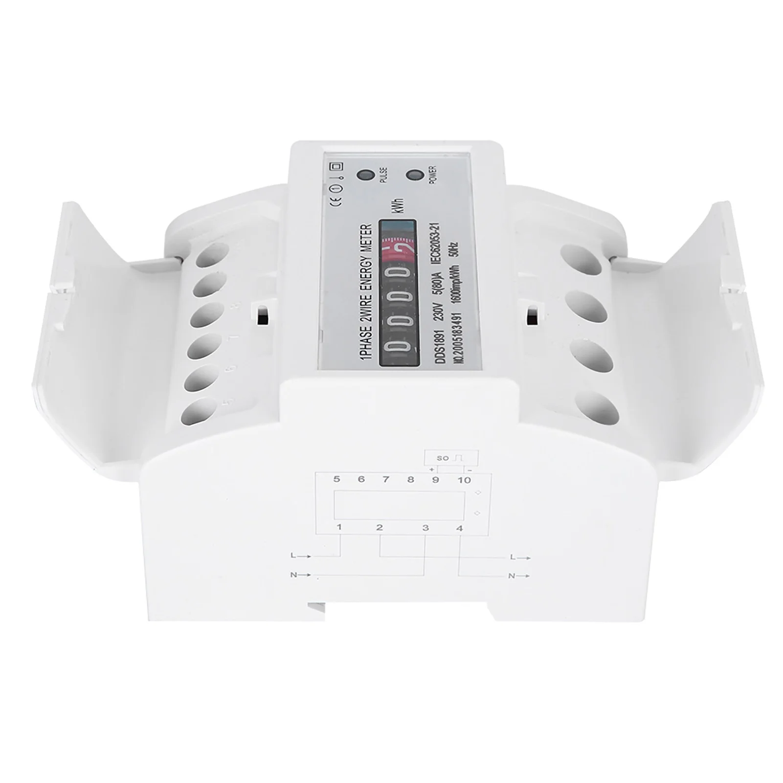 ZK20 DDS1891 Однофазный счетчик энергии 4P Высокоточный на электрической рейке