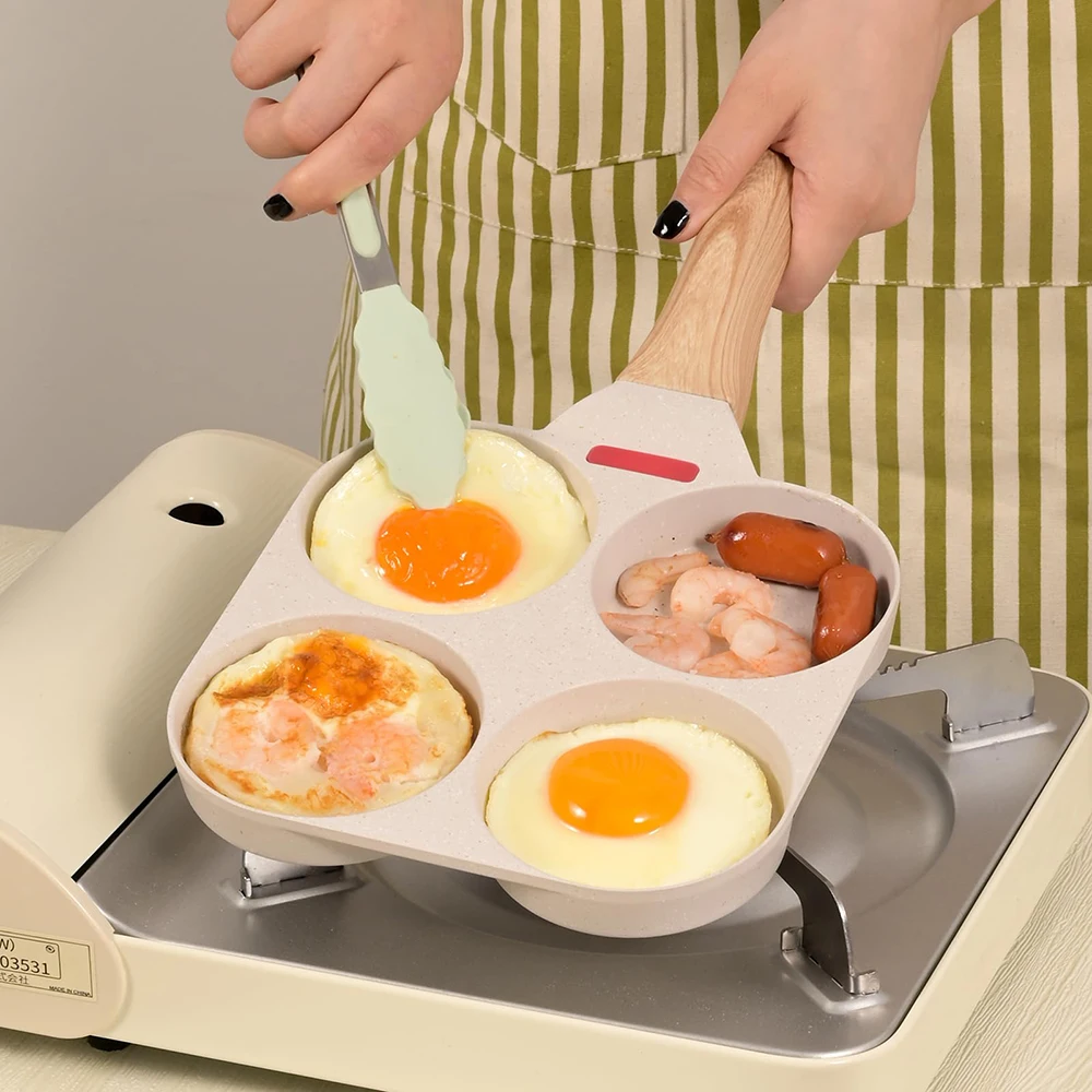 

Thickened Omelet Egg Frying Pan, No with Lid, Nonstick, 2, 4 Cups, Pancake Fried Egg Pan, Breakfast Skillet, Mold Cooker