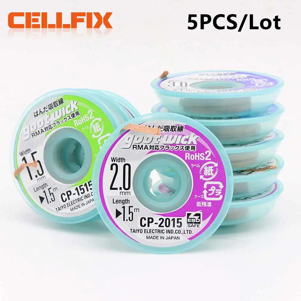 Оригинальный Набор Фитилей Для Пайки Goot С Поглощающей Оловянной Полосой