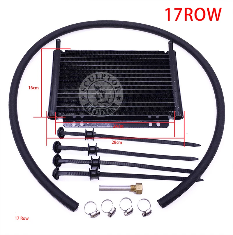 

Масляный радиатор Алюминиевый масляный радиатор трансмиссии 12 рядов 15 рядов 17 рядов Автоматический сложенный масляный радиатор радиатора