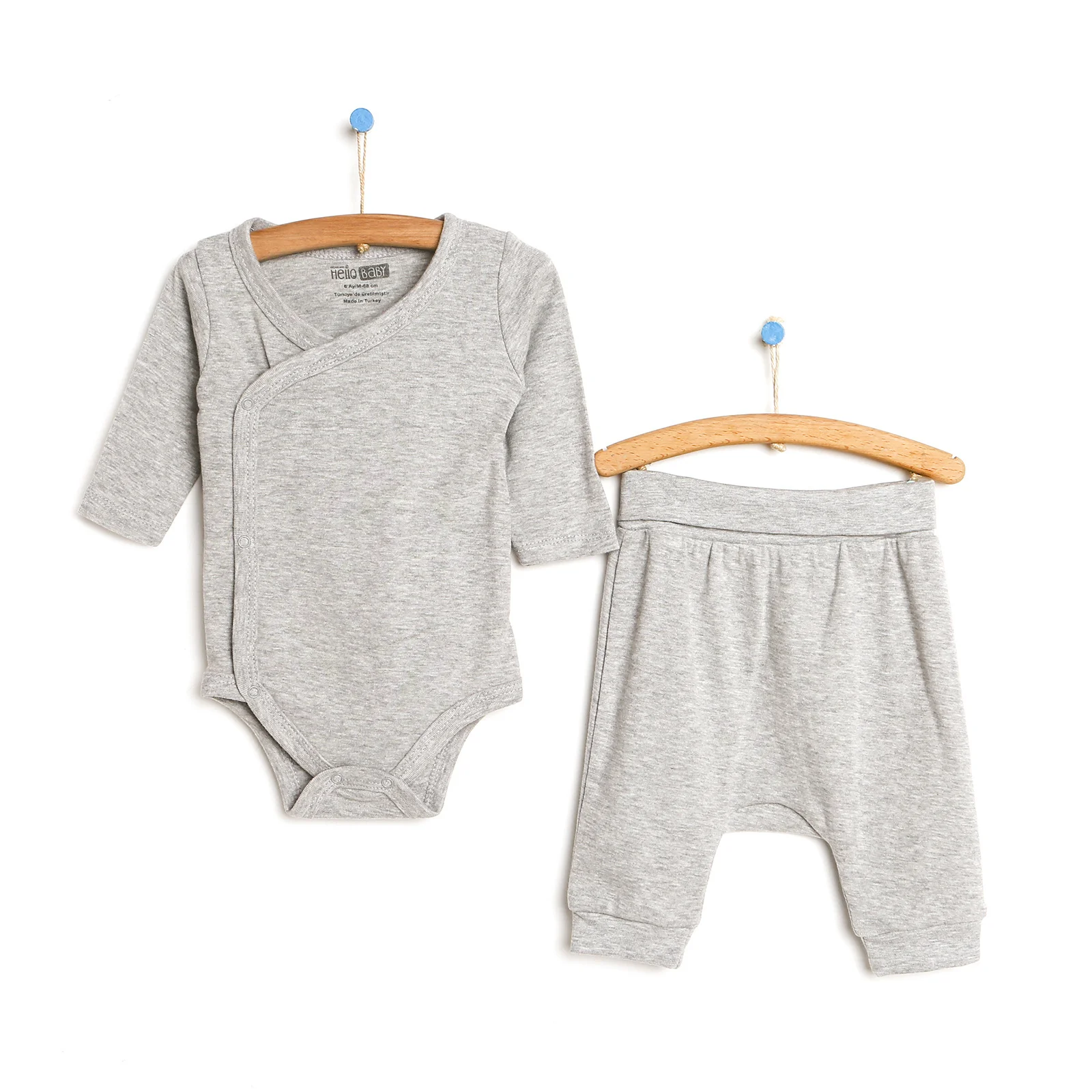 

ebebek HelloBaby 2022 New Season Baby Clothes Yenidoğan Zıbın Body-Alt 2li Set