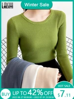 women basic sweaters autumn winter tops 2022 new solid knitted pullover female soft warm pull slim long sleeve bodycon sweater