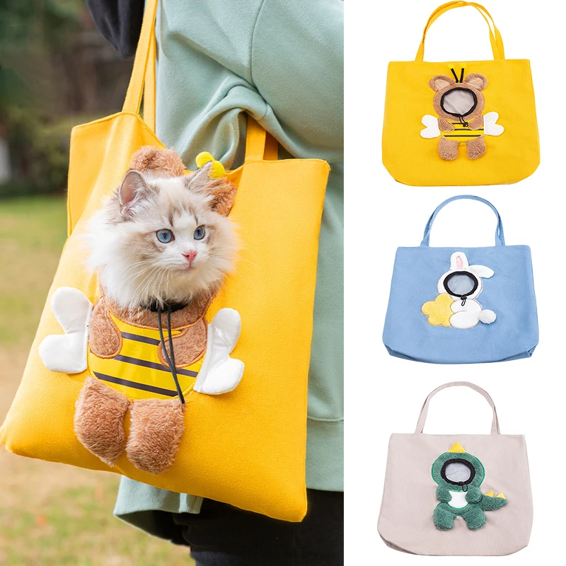 

Cat Outdoor Small Carrier Puppy Modeling Cat Dogs Bag Breathable Small Bag Cat Pet Dog Bag Travel Outcrop Animal For