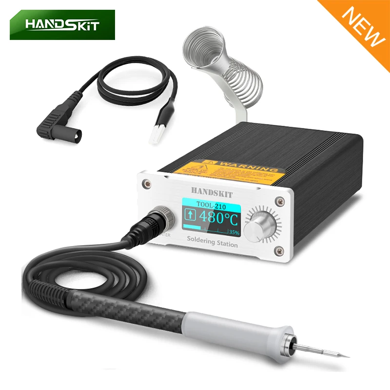 Enlarge 120W Soldering Iron 1-1.5 Seconds Rapid Temp Rise Adj Temp Lead-free Portable Electric Solder Soldering Station Tools Kits