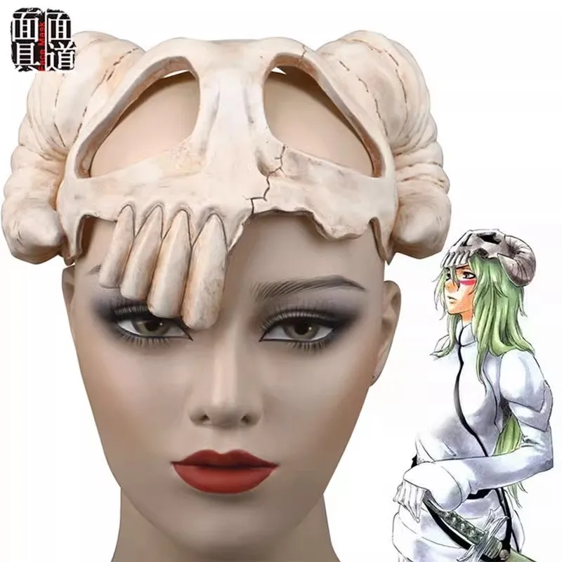 Аниме Neliel Tu Oderschvank Косплей головной убор Маска Костюм отбеливатель косплей