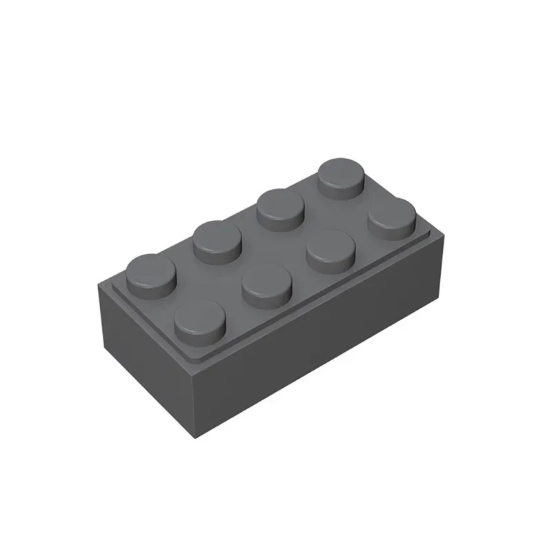 Фото MOC 10 шт. 3001 2x4 кирпичи, строительные блоки, высокотехнологичная тарелка, доска, сборка, образовательная идея, игрушки, детский подарок на день рождения №5