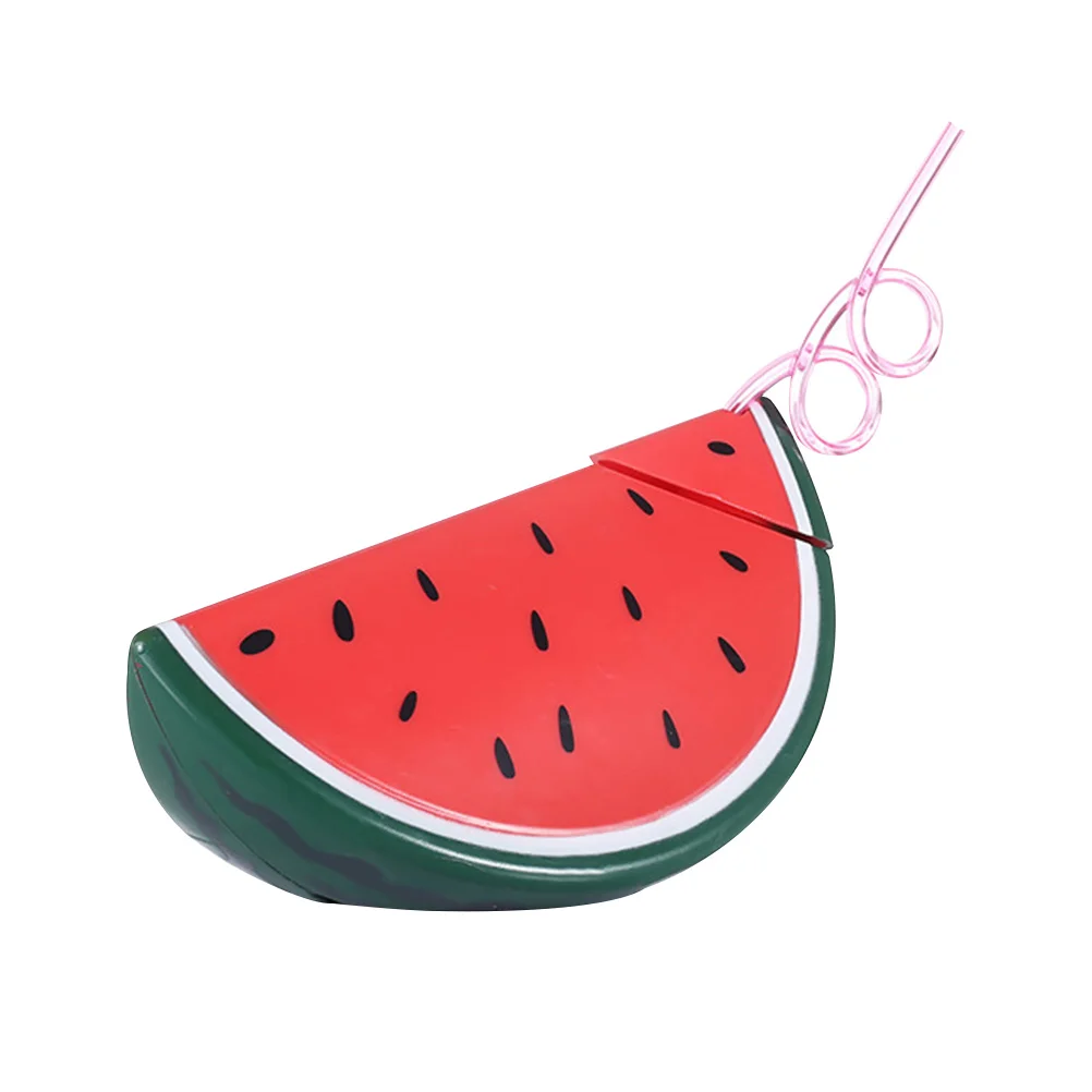 

Watermelon Cup Cups Party Tumbler Hawaiian Straw Tropical Water Drink Fruit Mug Coffee Cuteoutdoor Luau Kids Summer