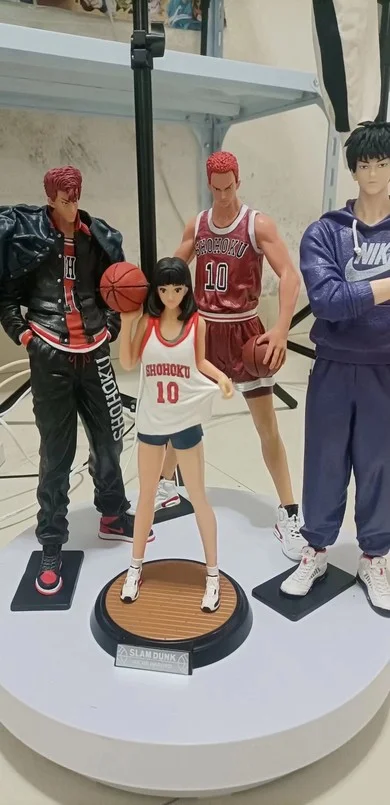 

25-31CM SLAM DUNK Anime Figure Sakuragi Hanamichi Kaede Rukawa Haruko Akagi PVC Action Figure Collectible Model Toys Kid Gifts