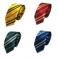 anime skinny neckties adult casual college style striped tie for boys girls student slim necktie party gift
