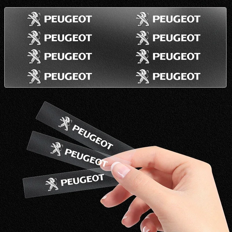 Новая наклейка на кнопку подъема окна автомобиля эмблемы руль для Peugeot 206 307 308 3008