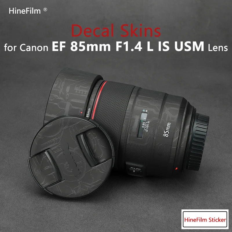 Hinefilm Skin для Canon EF85 F1.4 Наклейка на объектив EF 85mm f/1.4L IS USM 85 1.4 Обёрточная крышка 85F1.4