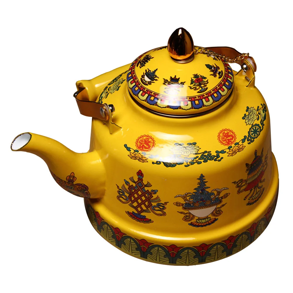 

Teapot Kettle Water Tea Stovetop Pot Boiling Whistling Enamel Ceramic Coffee Kitchen Turkish Hot Vintage China Warmer Teakettle