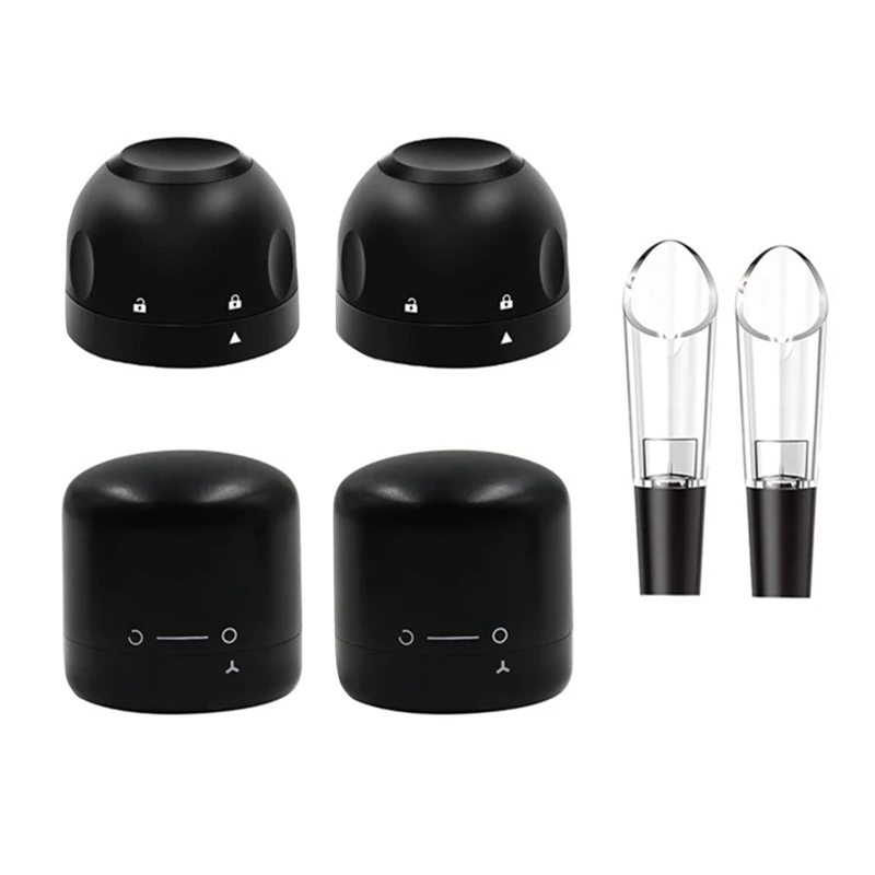 

Wine Bottle Stopper,Champagne Stoppers&Wine Pourers,Wine Sealer Twist To Seal,Reusable Bottle Stopper Keep Wine Fresh